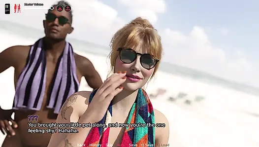 Milfheim 11 bosan dengan suaminya, amanda si tante seksi membiarkan steven memijat cabulnya di pantai