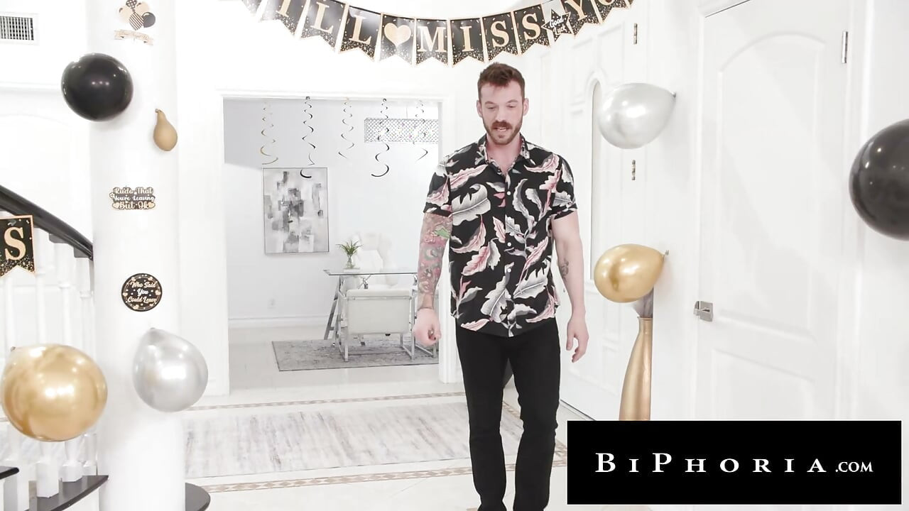 BIPHORIA - Aila Donovan Gets Special Going Away From Bisexual Coworkers Nick Smash & Dakota Wonders
