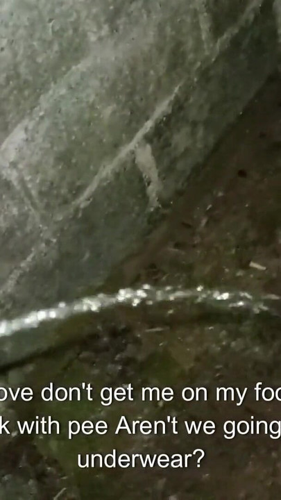 Powerful moment from "Couple peeing and having sex in public behind the church"