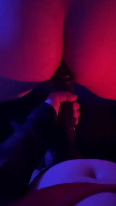 Girl dominates her boyfriend by masturbating him and making his ass for the first time | Clip 3