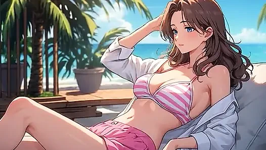 Konten Kartun AI Generated, video tanpa sensor gadis anime 18 tahun, kartun 3d closeup oleh Kiidzy Animates