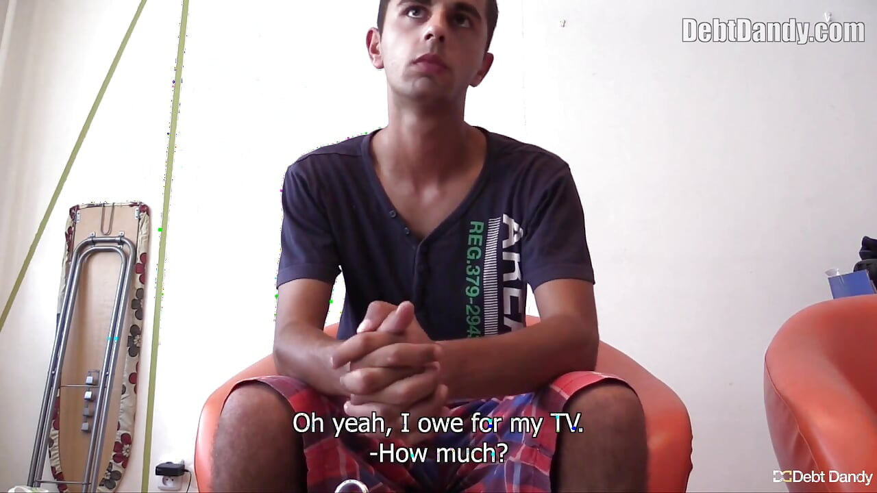 Debt Dandy Lures a Slovakian Guy Indoors for Cash in a Bareback Reality Porn Sex Session