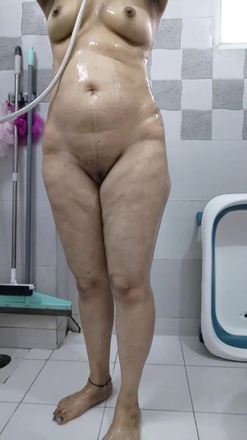 Key moment from "Indian Mom Shower Striptease"