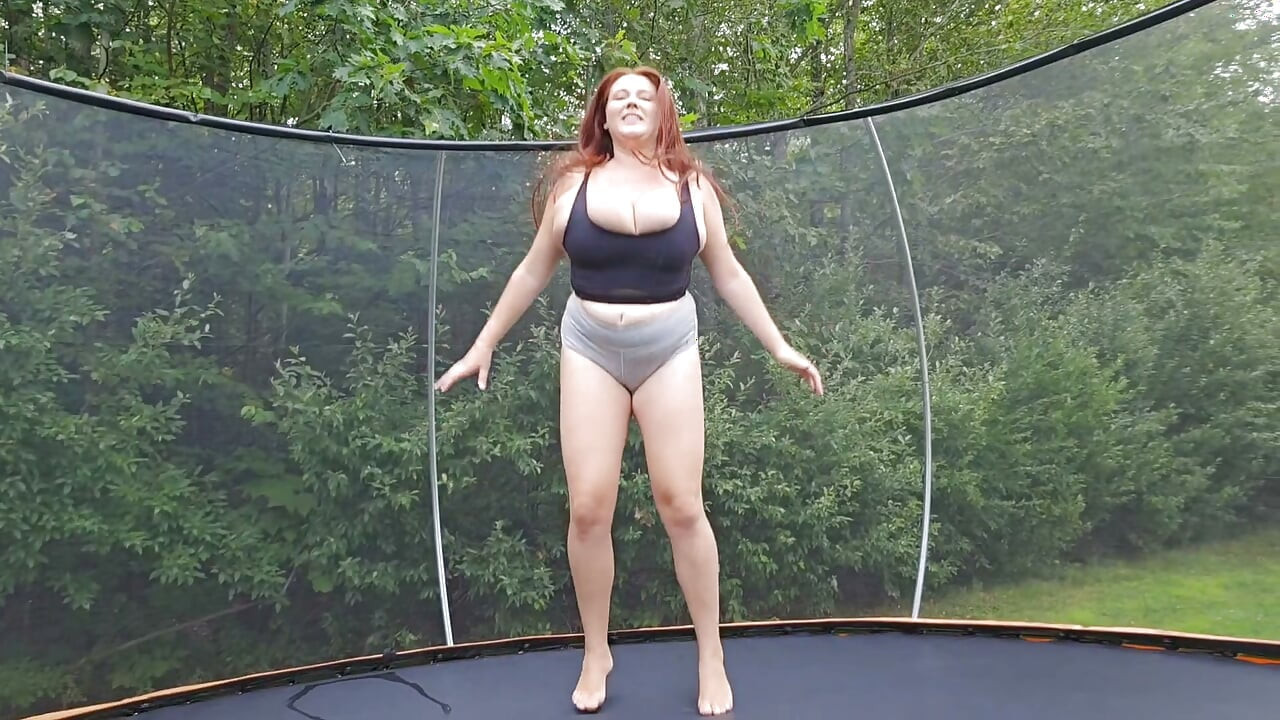 Jumping on the Trampoline with Stepmom Leads to Sex Mistake