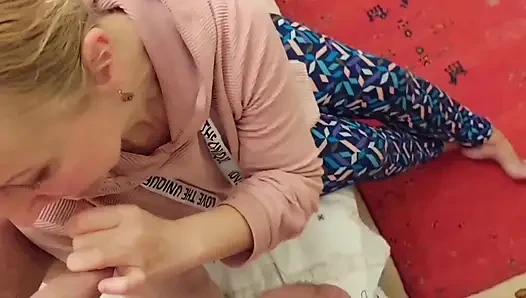 Blonde Mature Wife Enjoys Foot Worship and Oral