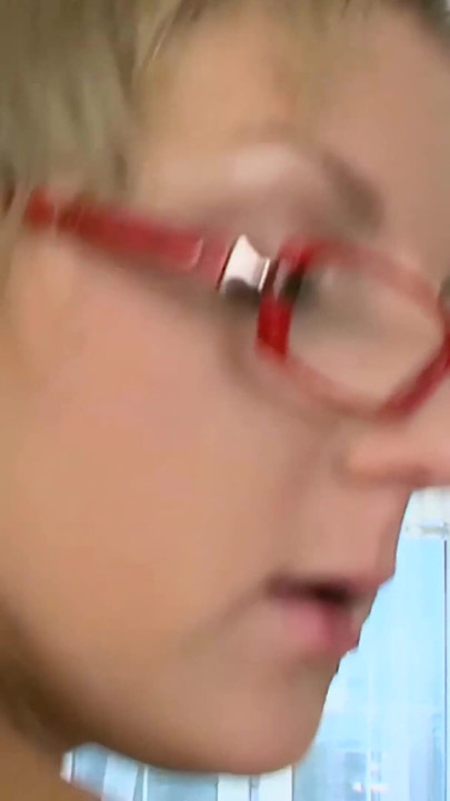 Sexy 4 Eyes Teen with Nice Ass Fucked with a Hot Cumshot on Glasses