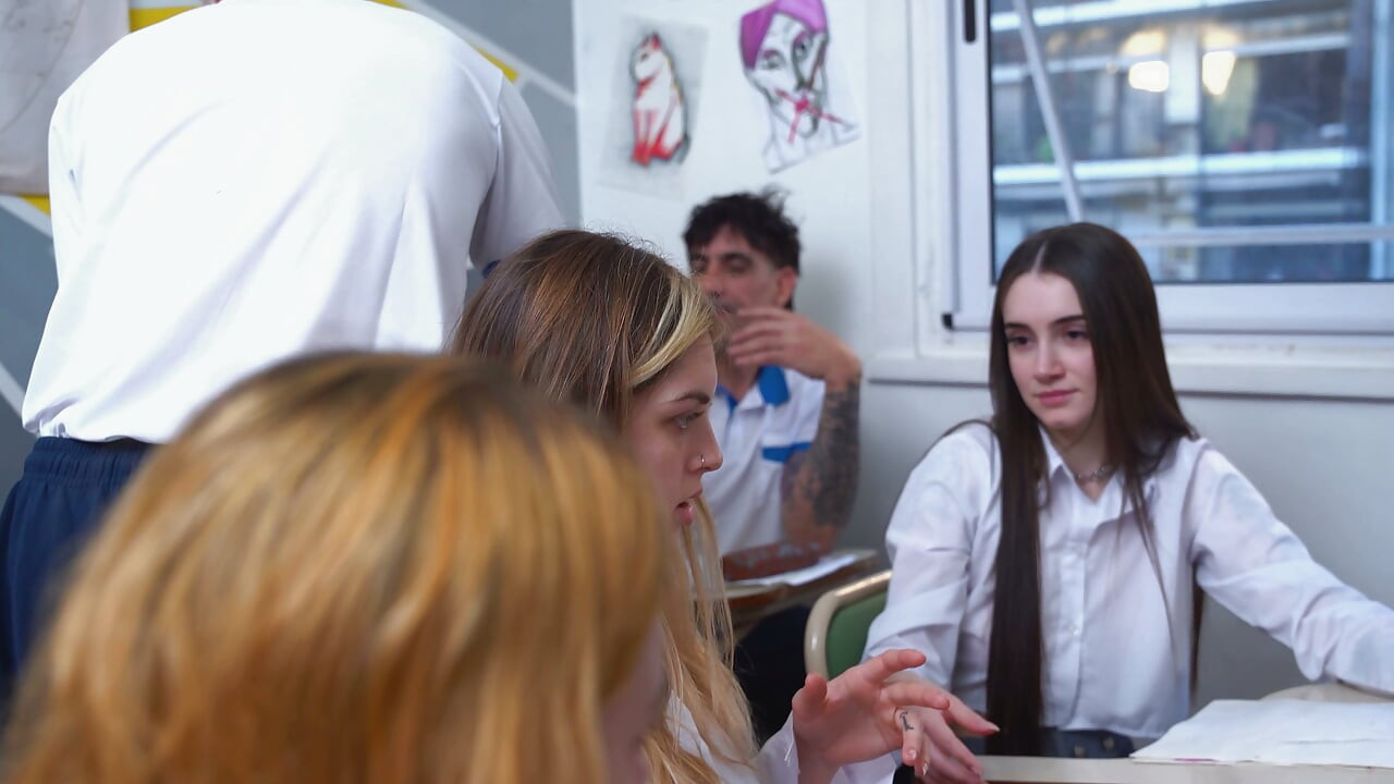 I froze time in class and finally hooked up with the classmate I'd always wanted.
