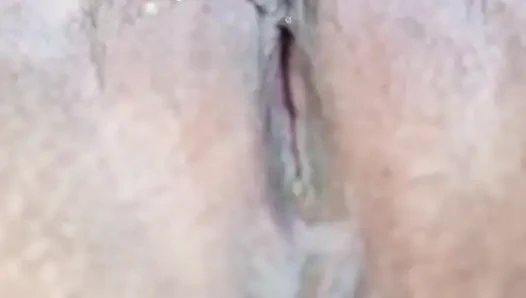 POV: Wet pussy and tight asshole close up while I cum
