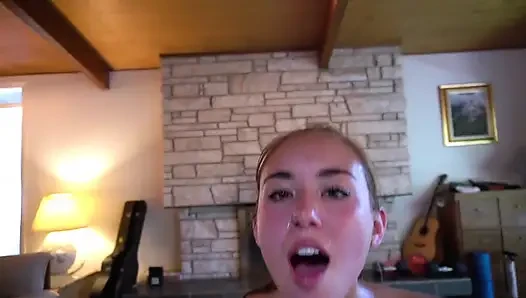 Dripping sweat for sex and sticky cumshot