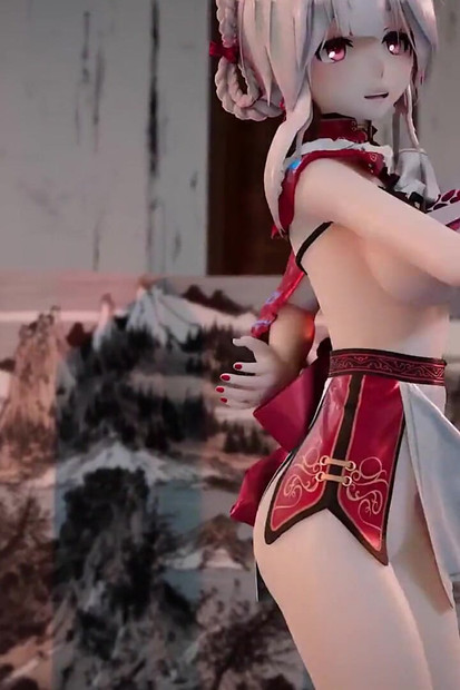 Drevni elegantni cheongsam Allure plesačica