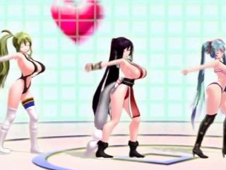 MMD 3D Ariane Cevaille Sister Breast Expansion Dance