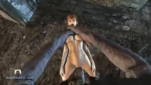 Tight Hole Stretched By Monster Dick In Extreme Scene