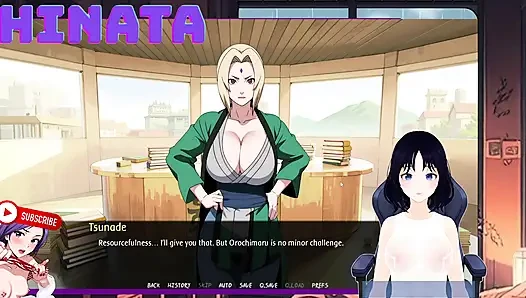 SHINBI SECRETS part 9. I spy on Tsunade in her HOKAGE office