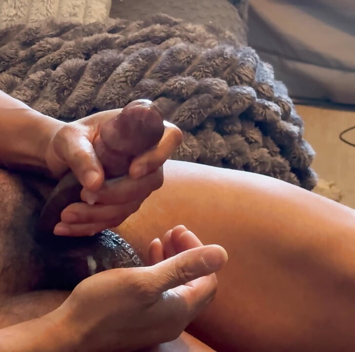 Thick Black Cock Erupts Hot Sperm