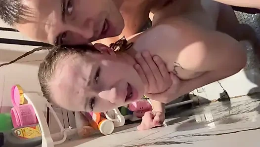 wet sex in the shower with wife