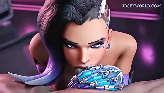 Sexy Sombra wird von ihrem lieblings-kollegen gefickt (3D sexspiel) 60 fps