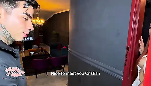 Mom-in-law having sex with her son-in-law at a family dinner - Savannah Watson