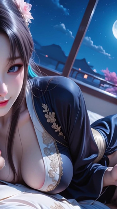 hot traditional Chinese style girl squeezes out your seed | Clip 1
