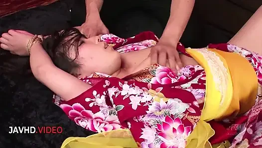 Chiharu nawarin nyepong kontol jav sampai dientot ganas di kimono-nya