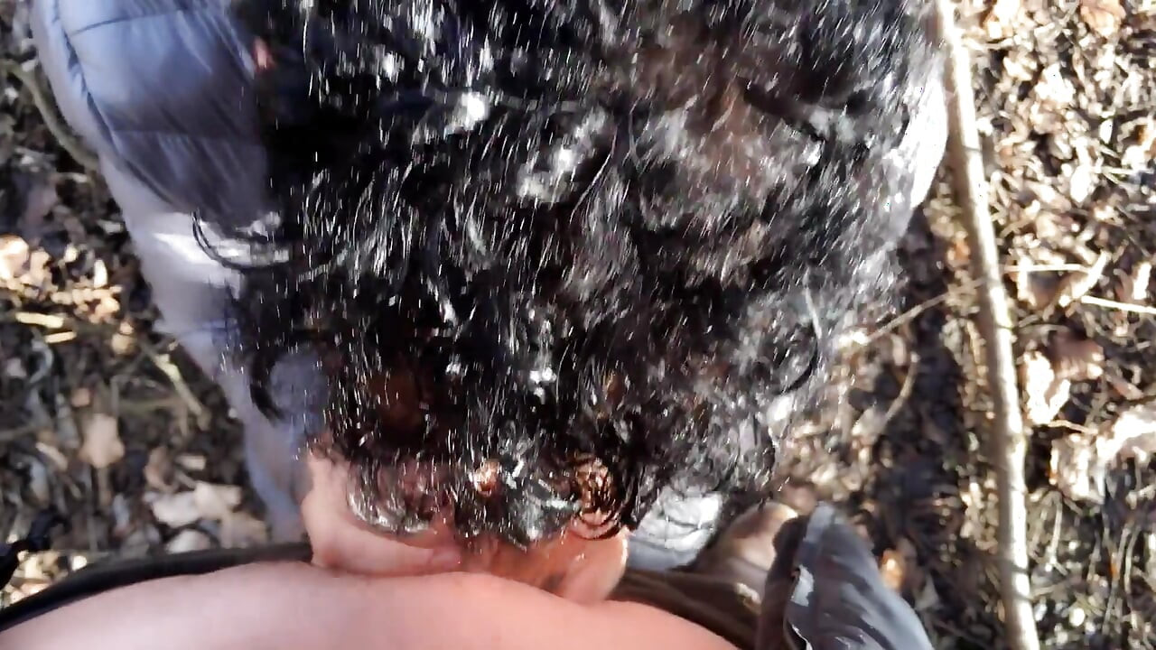 Sucking Cock Till Cum in a Park POV