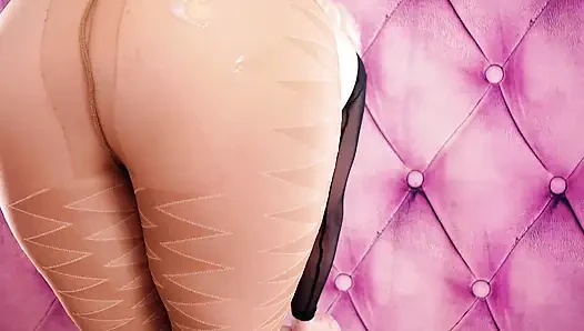 Külotlu çorap fetişi kadın egemenliği edepsiz konuşma, gavat ve cei seksi bakış açısı bakış açısı video fışkırtarak mastürbasyon