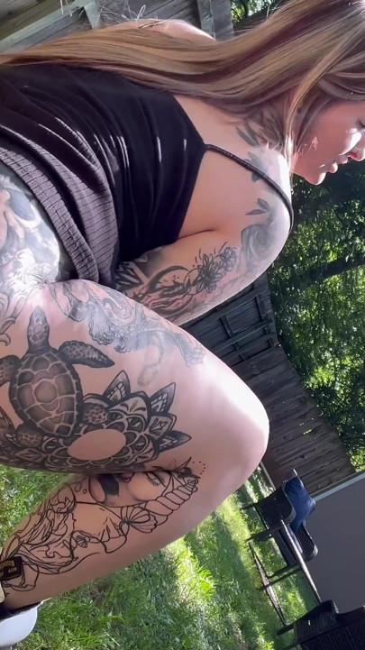 Utomhus spruta hoppas jag att ingen ser