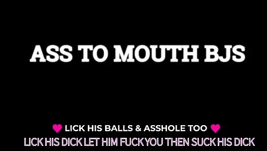 Of Become Prepared and Motived to Perform Ass to Mouth Bjs