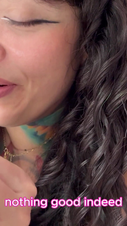 Giantess Shoves a Shrunken Man up Her Nose