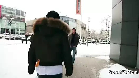 German Pornstar Kitty Core fucks with 18yr Boy from Street