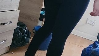 Step mom morning screaming fuck in leggings with Pakistan so
