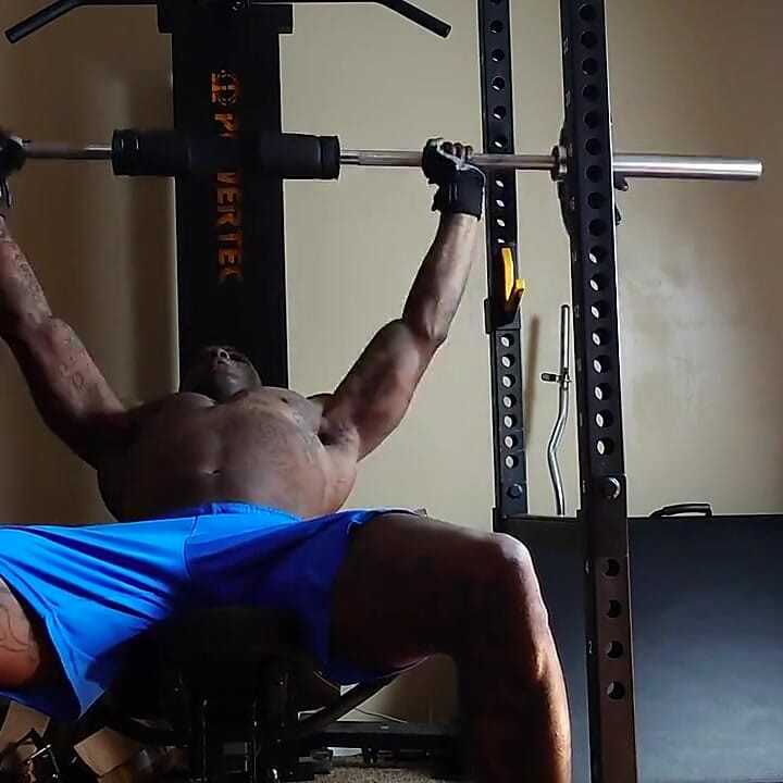 Push Day workout Jeremiah McPherson aka Hallelujah Johnson