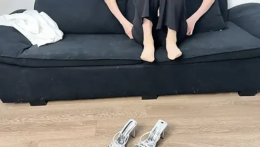 The Climax of Handcuffs on the Sofa
