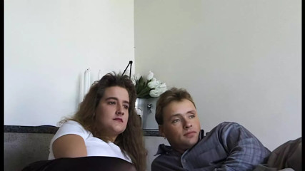 Young girl passionately sucks her big stepbrother's cock
