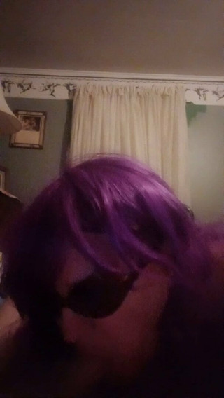 Sucking cock and swallowing more cum.