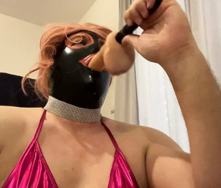 Sissy sloppy Deepthroat Training for real men. Just another white sissy slave training her throat for BBC thumbnail
