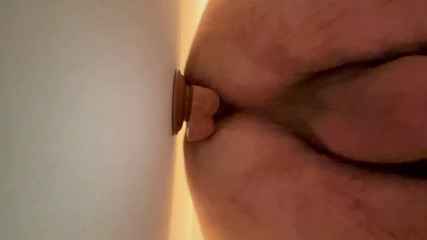 Dildo fucking on my back