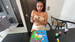 Horny Stepdad Reprimands His Small Ass Stepdaughter with a Hard Fuck.