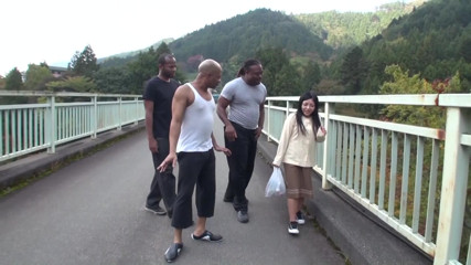 A179F07 A petite black-haired young wife found in a quiet mountain area is also fascinated by black cocks! Black man picking up leads to immediate orgasm and climax!