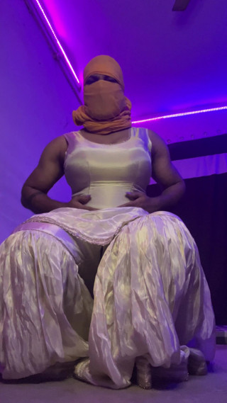 Big boobs satin silk crossdresser.