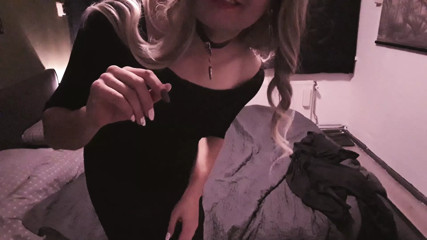 xsannetjuhx striptease for boyfriend asking for bigger boobs