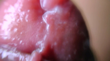 extreme macro close up of intense cumshots orgasm
