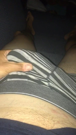 Hard cock at night
