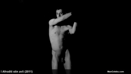 Alex Vardas shakes his huge cock during dance