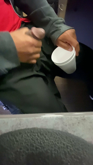 Jerking off at work - hard at work