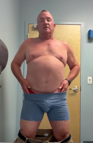 Stripping in Office Restroom