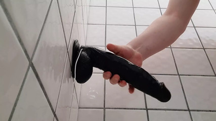 SLAMMING BBC DILDO UP MY ASS JerseyTrans