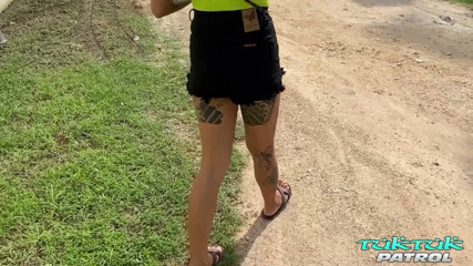 Tuktukpatrol Inked up Thai Girl Rocks Foreigner Guys World