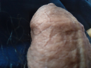Young man shows his thick cock to a voyeur like you