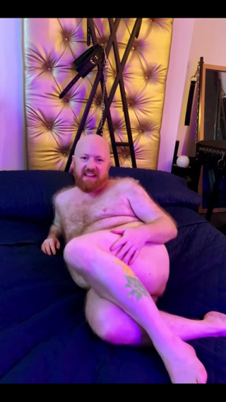 Hairy Trans Man  Ftm Fucks Himself From Behind thumbnail