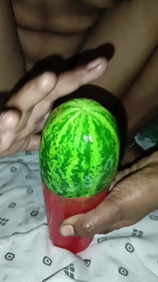 Sexy sister-in-law with big cucumber